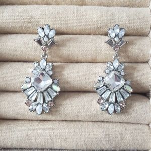 Celestial frost statement earrings chloe